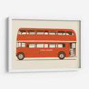 Autobús rojo inglés - Florent Bodart | Cuadro decorativo de Canvas Lab