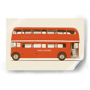 Autobús rojo inglés - Florent Bodart | Cuadro decorativo de Canvas Lab