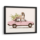 Tigre en el coche - Florent Bodart | Cuadro decorativo de Canvas Lab