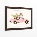 Tigre en el coche - Florent Bodart | Cuadro decorativo de Canvas Lab