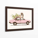 Tigre en el coche - Florent Bodart | Cuadro decorativo de Canvas Lab