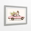 Tigre en el coche - Florent Bodart | Cuadro decorativo de Canvas Lab