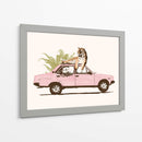 Tigre en el coche - Florent Bodart | Cuadro decorativo de Canvas Lab