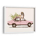 Tigre en el coche - Florent Bodart | Cuadro decorativo de Canvas Lab