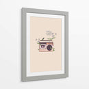 Radio vintage floral - Frida Floral Studio | Cuadro decorativo de Canvas Lab