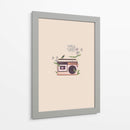 Radio vintage floral - Frida Floral Studio | Cuadro decorativo de Canvas Lab
