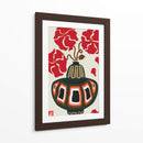 Ukiyo florero flor greige - Frances Collett | Cuadro decorativo de Canvas Lab