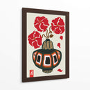 Ukiyo florero flor greige - Frances Collett | Cuadro decorativo de Canvas Lab
