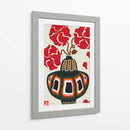 Ukiyo florero flor greige - Frances Collett | Cuadro decorativo de Canvas Lab