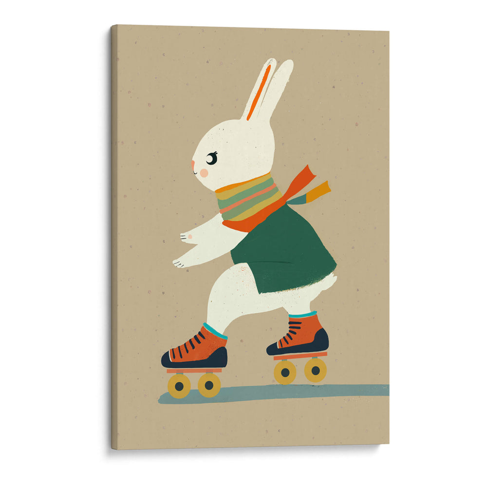 La felicidad del conejito patinador - Treechild | Cuadro decorativo de Canvas Lab