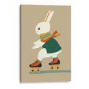 La felicidad del conejito patinador - Treechild | Cuadro decorativo de Canvas Lab