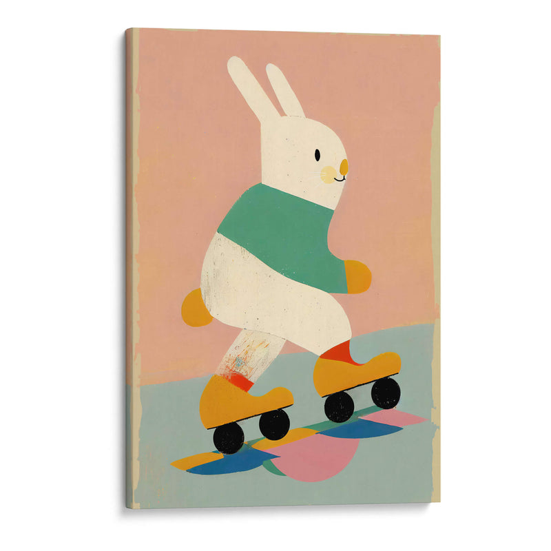 Conejito en patines - Treechild | Cuadro decorativo de Canvas Lab