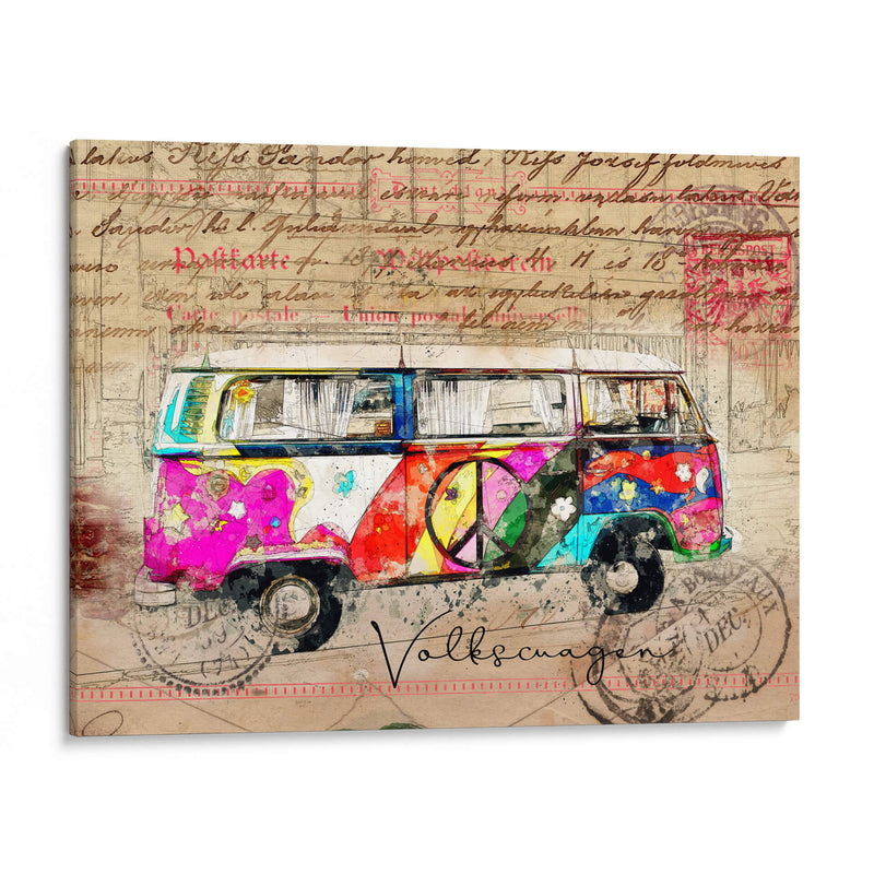 Arte de la Combi de VW - Lembayung senja studio | Cuadro decorativo de Canvas Lab