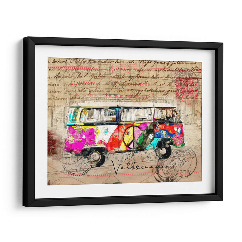 Arte de la Combi de VW - Lembayung senja studio | Cuadro decorativo de Canvas Lab