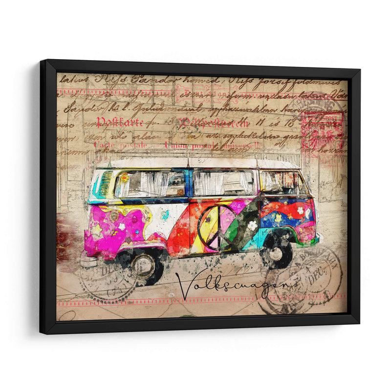 Arte de la Combi de VW - Lembayung senja studio | Cuadro decorativo de Canvas Lab