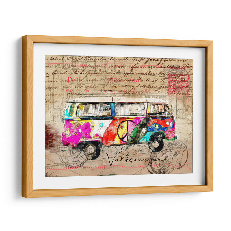 Arte de la Combi de VW - Lembayung senja studio | Cuadro decorativo de Canvas Lab