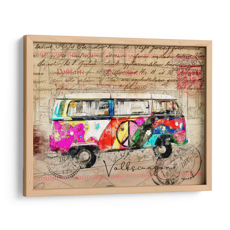 Arte de la Combi de VW - Lembayung senja studio | Cuadro decorativo de Canvas Lab
