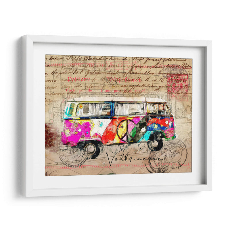 Arte de la Combi de VW - Lembayung senja studio | Cuadro decorativo de Canvas Lab