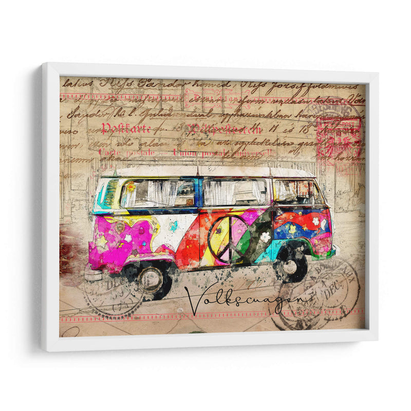 Arte de la Combi de VW - Lembayung senja studio | Cuadro decorativo de Canvas Lab