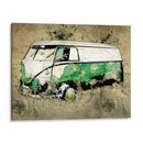 Volkswagen VW Combi Verde - Lembayung senja studio | Cuadro decorativo de Canvas Lab