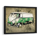 Volkswagen VW Combi Verde - Lembayung senja studio | Cuadro decorativo de Canvas Lab