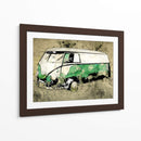 Volkswagen VW Combi Verde - Lembayung senja studio | Cuadro decorativo de Canvas Lab