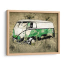 Volkswagen VW Combi Verde - Lembayung senja studio | Cuadro decorativo de Canvas Lab