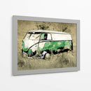 Volkswagen VW Combi Verde - Lembayung senja studio | Cuadro decorativo de Canvas Lab