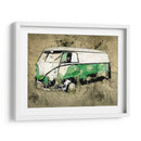 Volkswagen VW Combi Verde - Lembayung senja studio | Cuadro decorativo de Canvas Lab