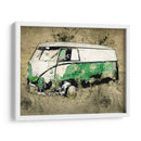 Volkswagen VW Combi Verde - Lembayung senja studio | Cuadro decorativo de Canvas Lab