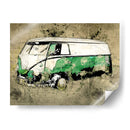Volkswagen VW Combi Verde - Lembayung senja studio | Cuadro decorativo de Canvas Lab