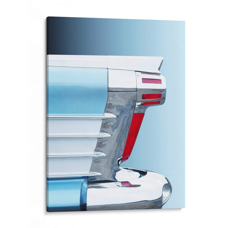 Abstracto del coche clásico estadounidense Super 88 de 1958 - Beate Gube | Cuadro decorativo de Canvas Lab