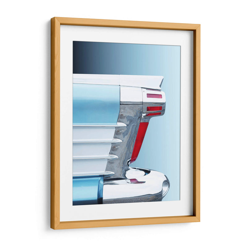 Abstracto del coche clásico estadounidense Super 88 de 1958 - Beate Gube | Cuadro decorativo de Canvas Lab