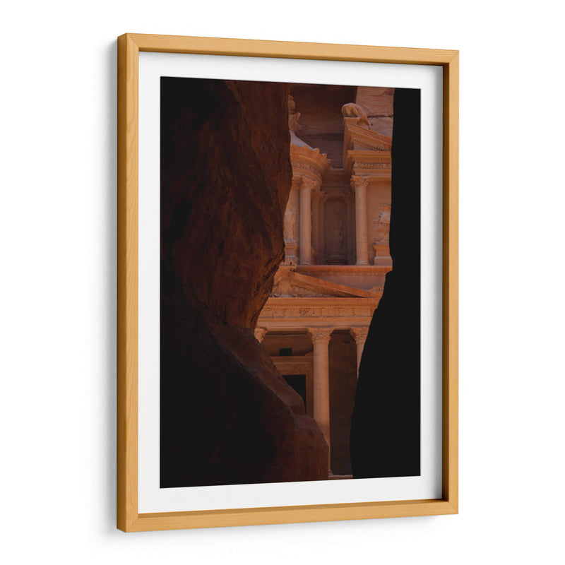 Llegada a el Tesoro en Petra - Luis Rodrigo Magaña Andrade | Cuadro decorativo de Canvas Lab