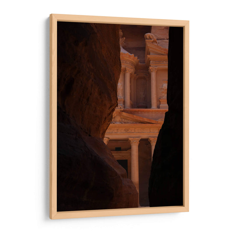 Llegada a el Tesoro en Petra - Luis Rodrigo Magaña Andrade | Cuadro decorativo de Canvas Lab