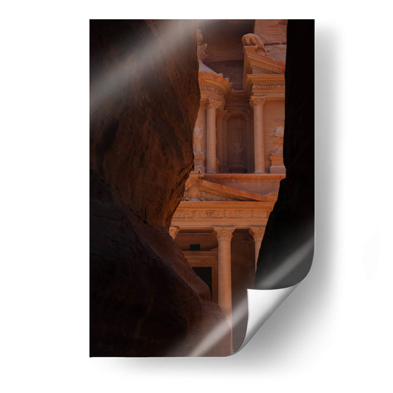 Llegada a el Tesoro en Petra - Luis Rodrigo Magaña Andrade | Cuadro decorativo de Canvas Lab
