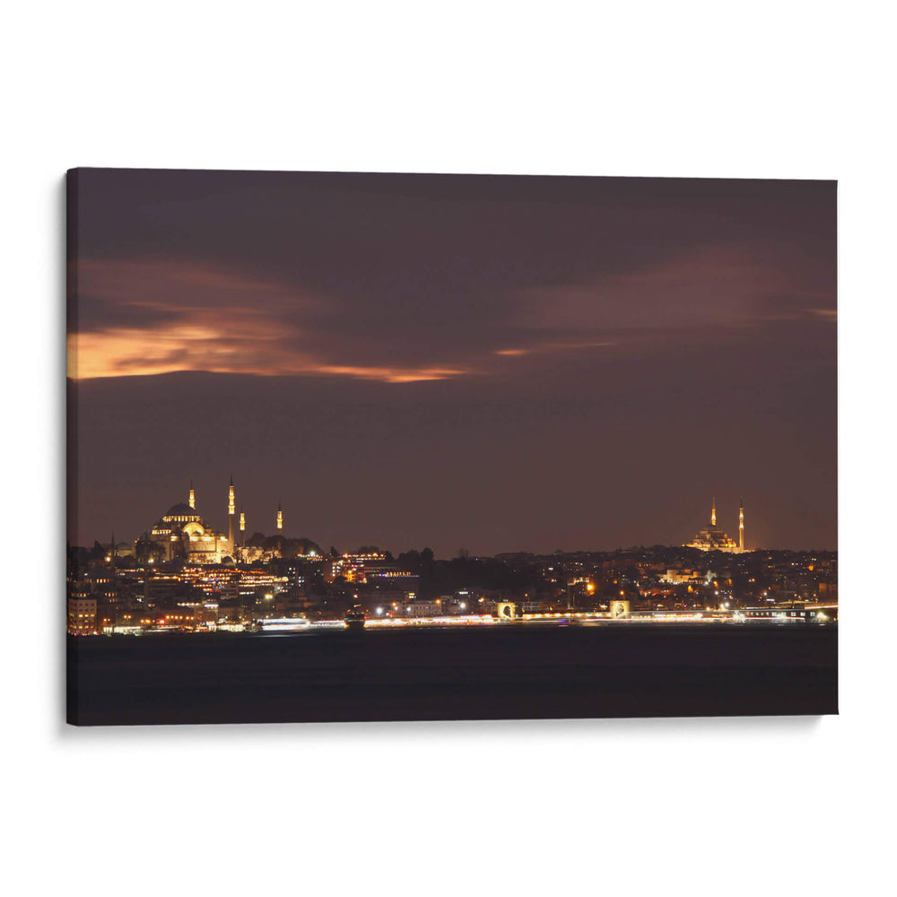 Estambul al anochecer desde la parte asiática - Luis Rodrigo Magaña Andrade | Cuadro decorativo de Canvas Lab