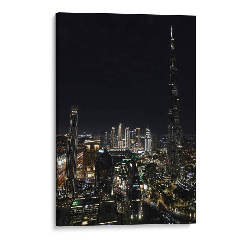 Burj khalifa y Dubai mall al anochecer - Luis Rodrigo Magaña Andrade | Cuadro decorativo de Canvas Lab