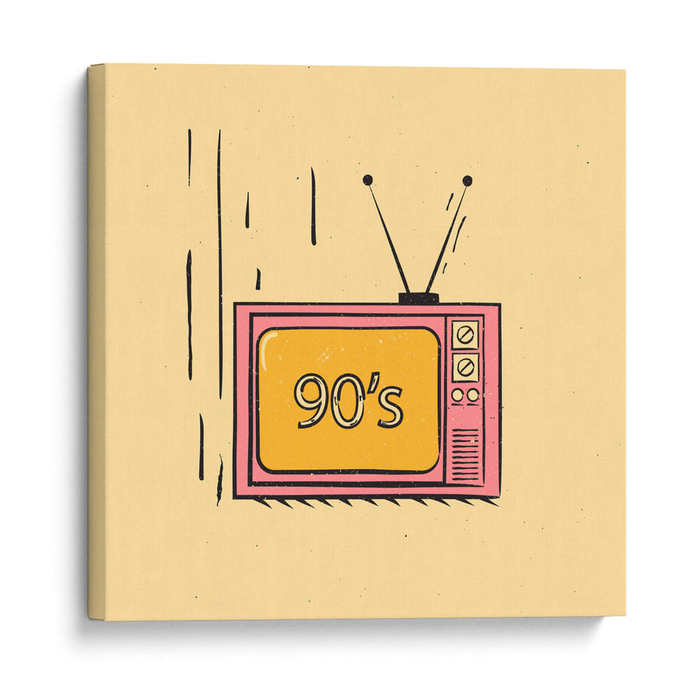 Los años 90 en la tele - Vision Grasp Art | Cuadro decorativo de Canvas Lab