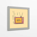 Los años 90 en la tele - Vision Grasp Art | Cuadro decorativo de Canvas Lab