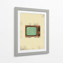 Televisor Vintage - Vision Grasp Art | Cuadro decorativo de Canvas Lab