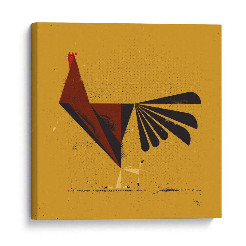 Gallo cúbico - Vision Grasp Art | Cuadro decorativo de Canvas Lab
