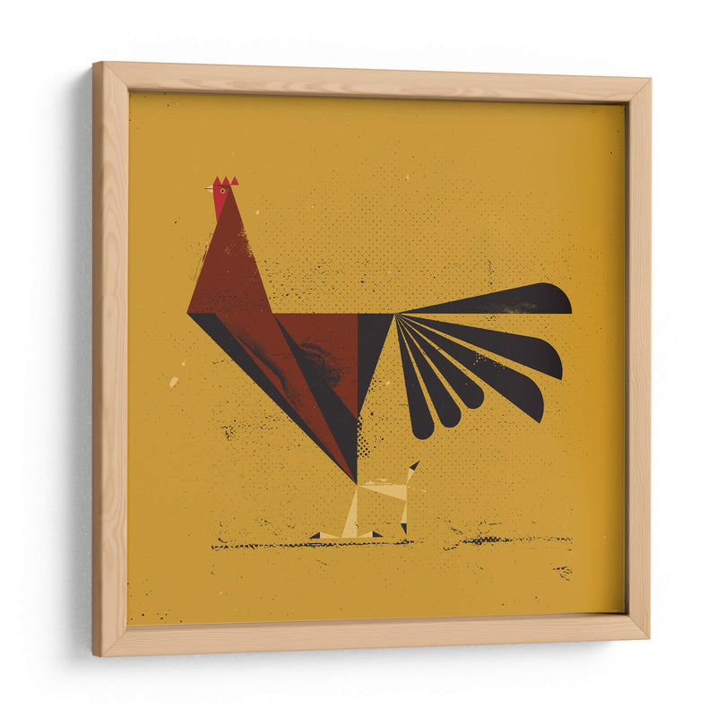 Gallo cúbico - Vision Grasp Art | Cuadro decorativo de Canvas Lab