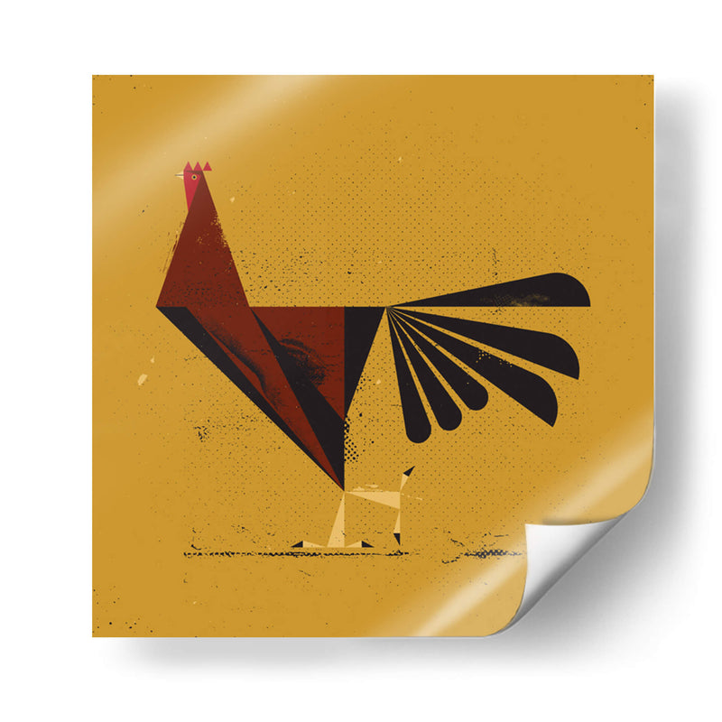 Gallo cúbico - Vision Grasp Art | Cuadro decorativo de Canvas Lab