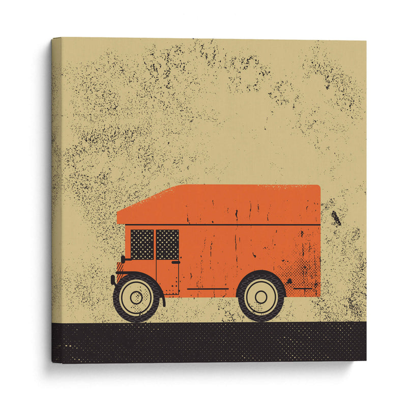 Camión naranja - Vision Grasp Art | Cuadro decorativo de Canvas Lab