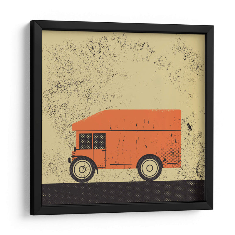 Camión naranja - Vision Grasp Art | Cuadro decorativo de Canvas Lab