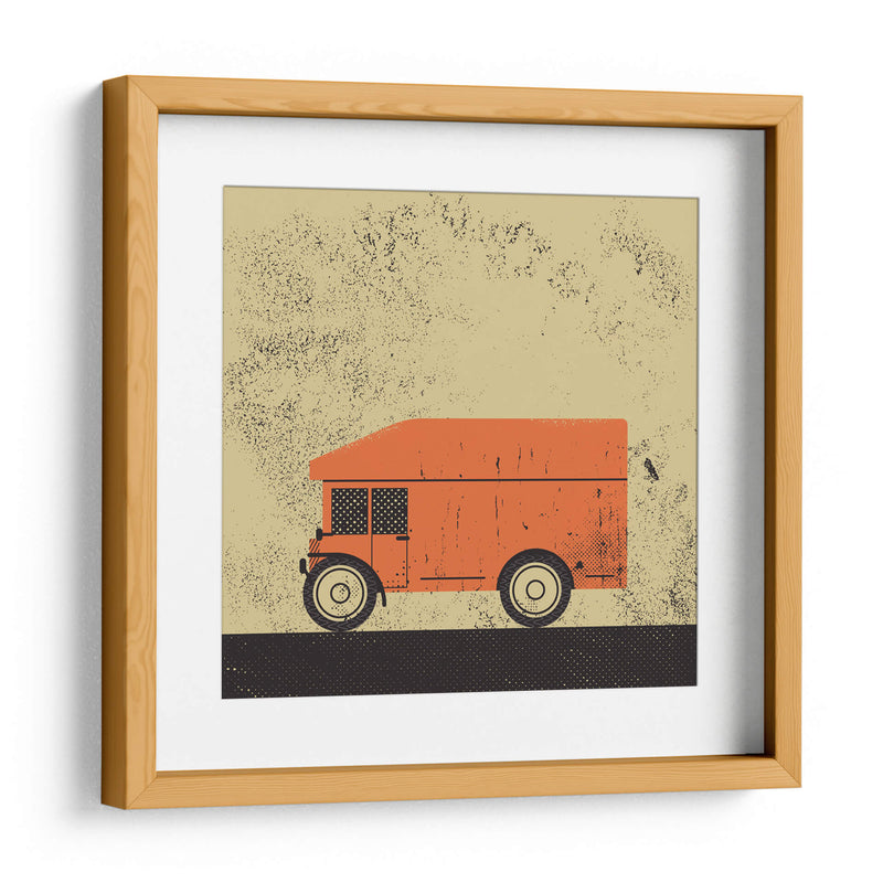 Camión naranja - Vision Grasp Art | Cuadro decorativo de Canvas Lab