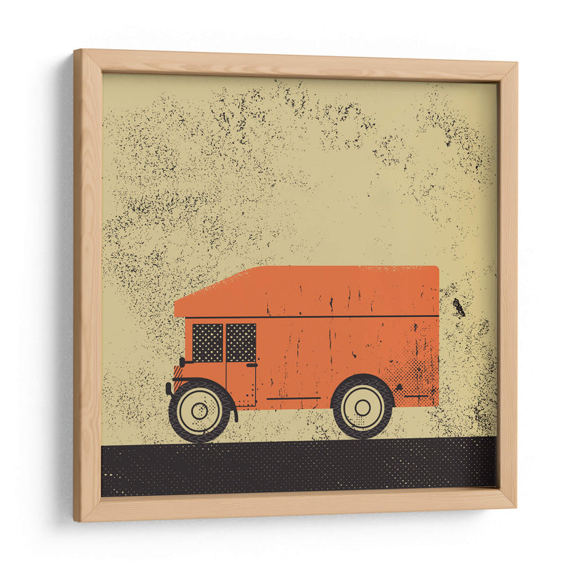 Camión naranja - Vision Grasp Art | Cuadro decorativo de Canvas Lab