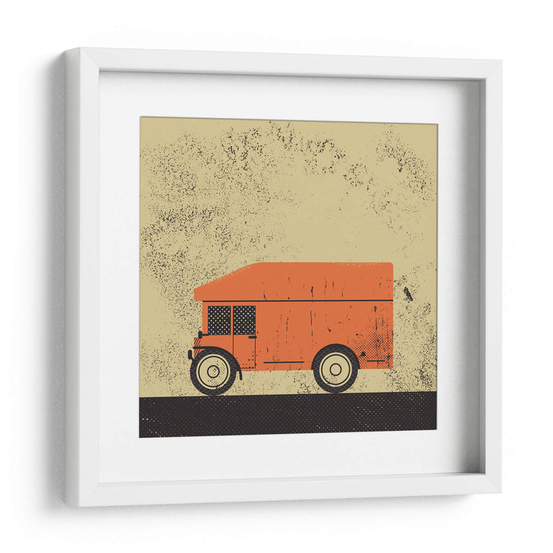 Camión naranja - Vision Grasp Art | Cuadro decorativo de Canvas Lab