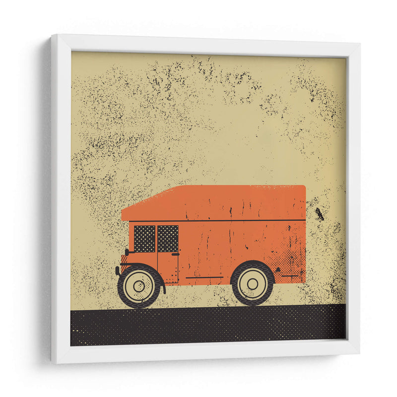 Camión naranja - Vision Grasp Art | Cuadro decorativo de Canvas Lab